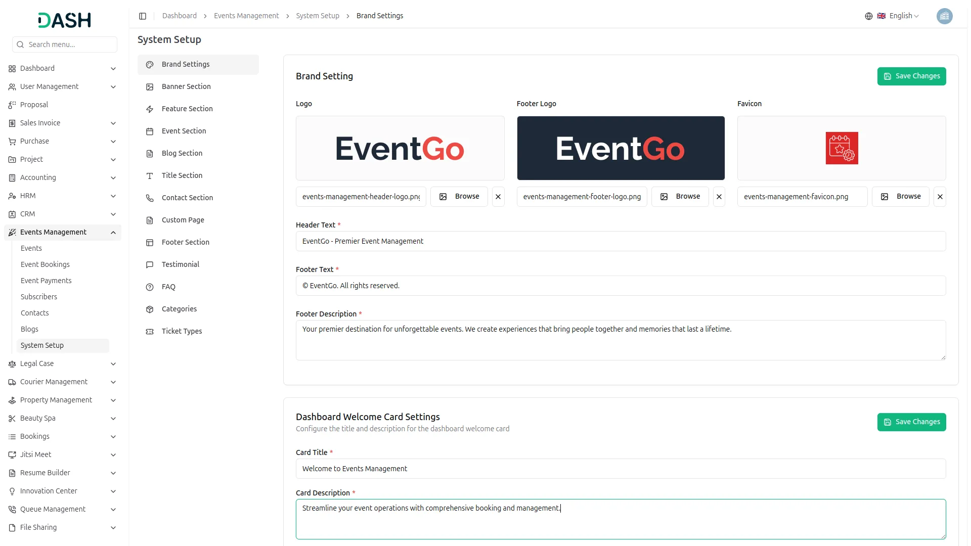 Events Management