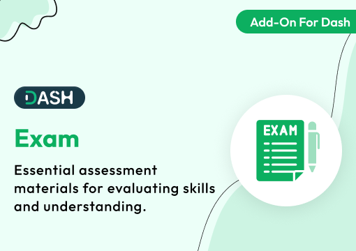 Exam – Dash SaaS Add-On