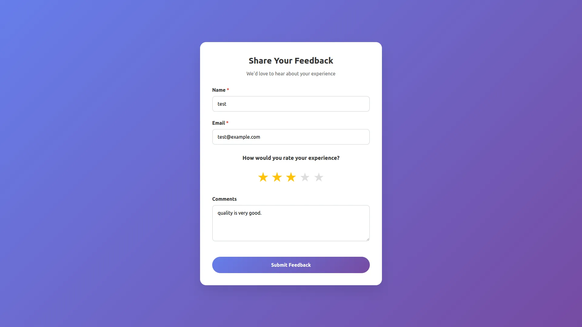 Feedback