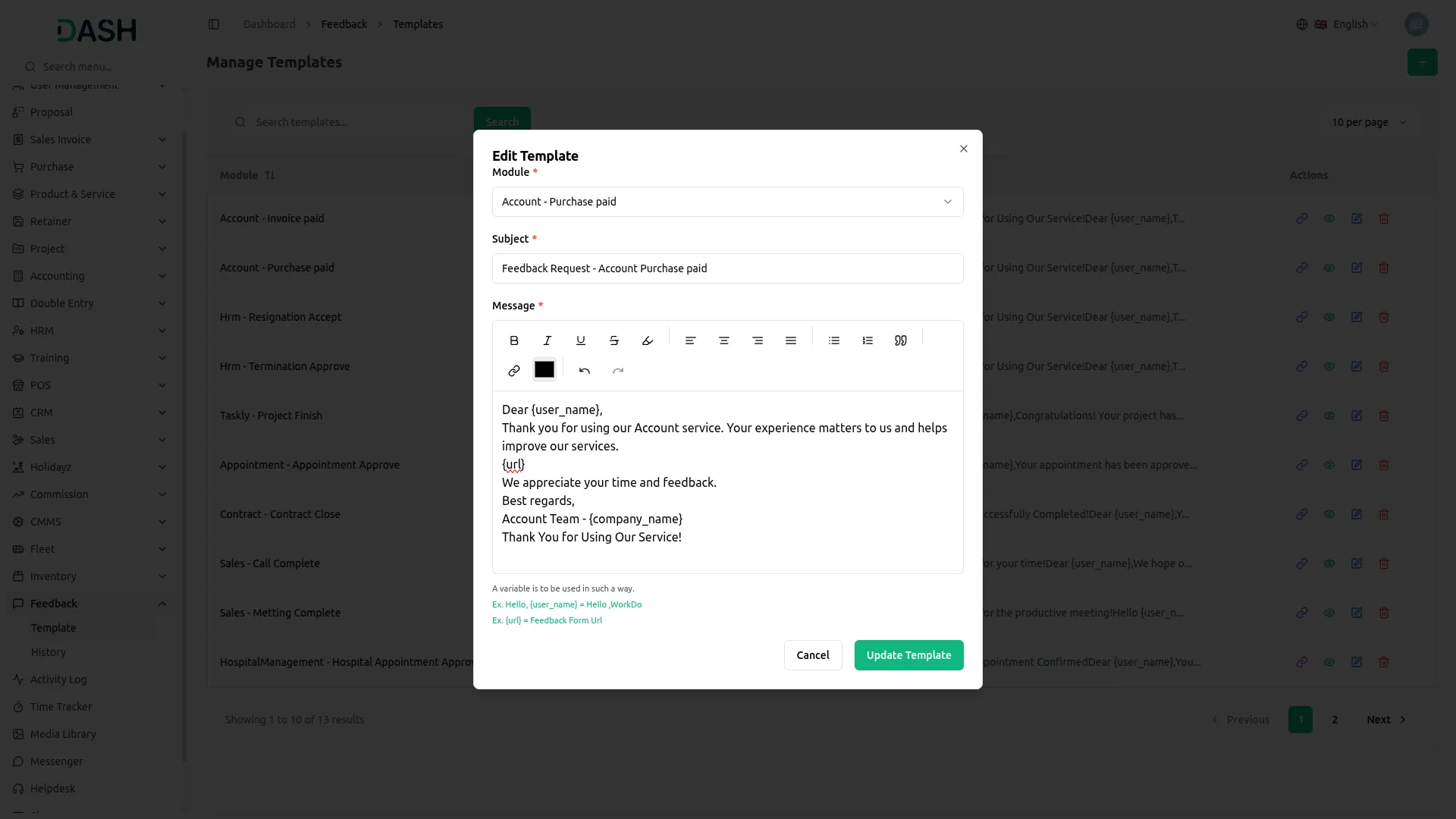 Feedback