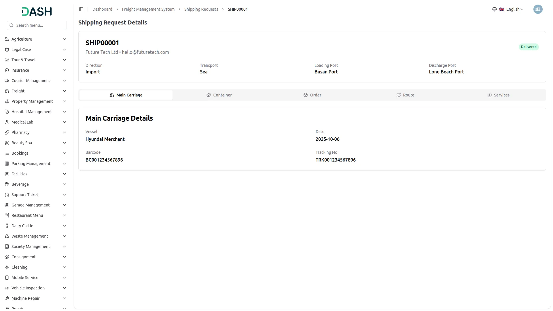 Freight Management System