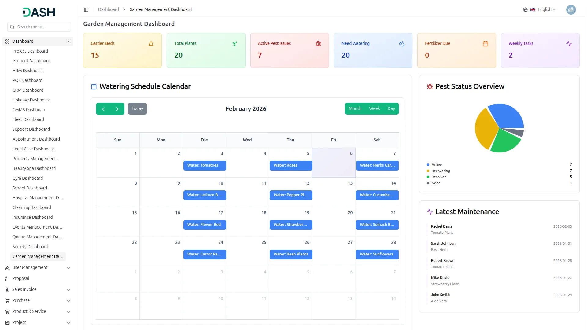 Garden Management System