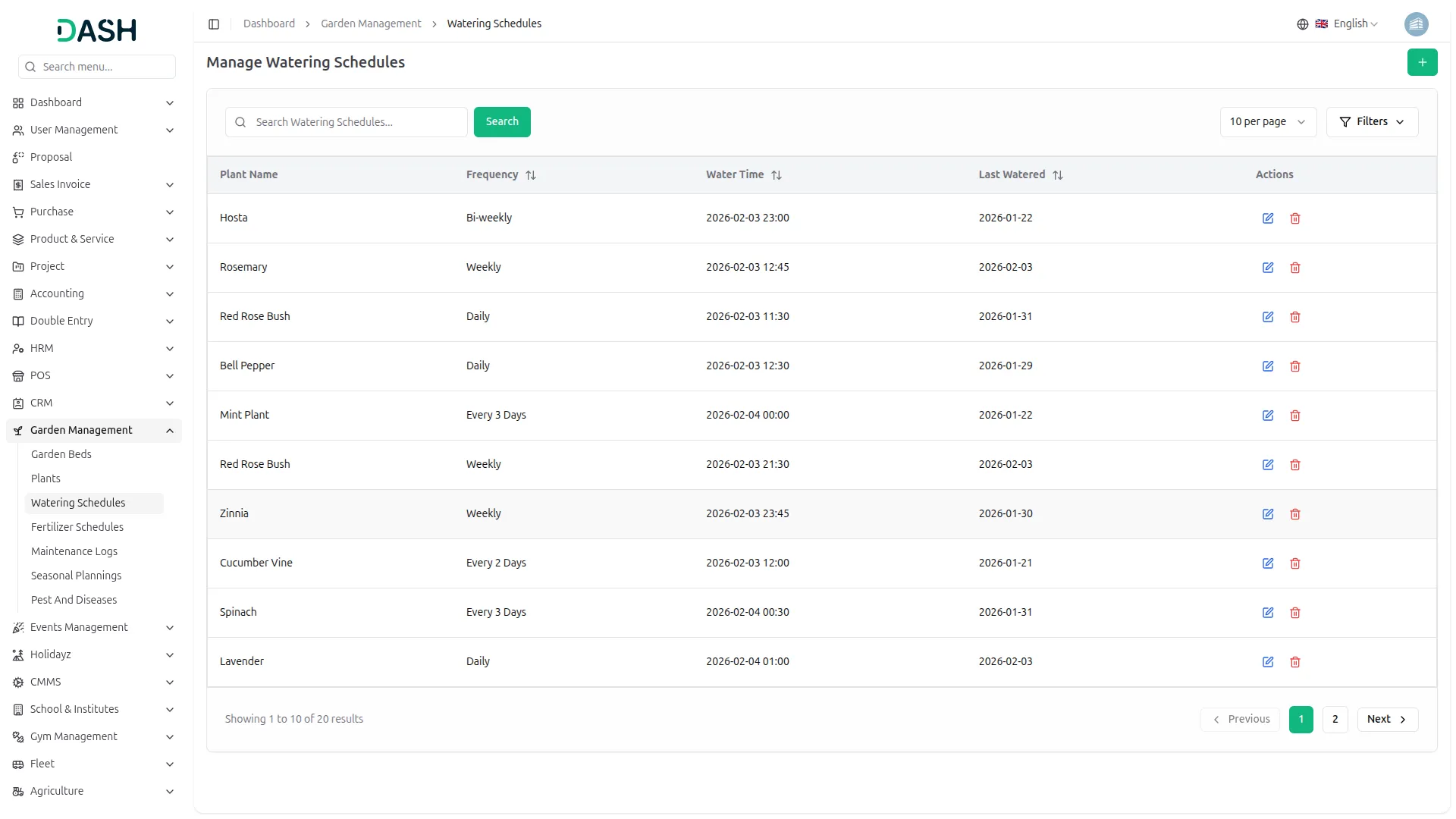 Garden Management System