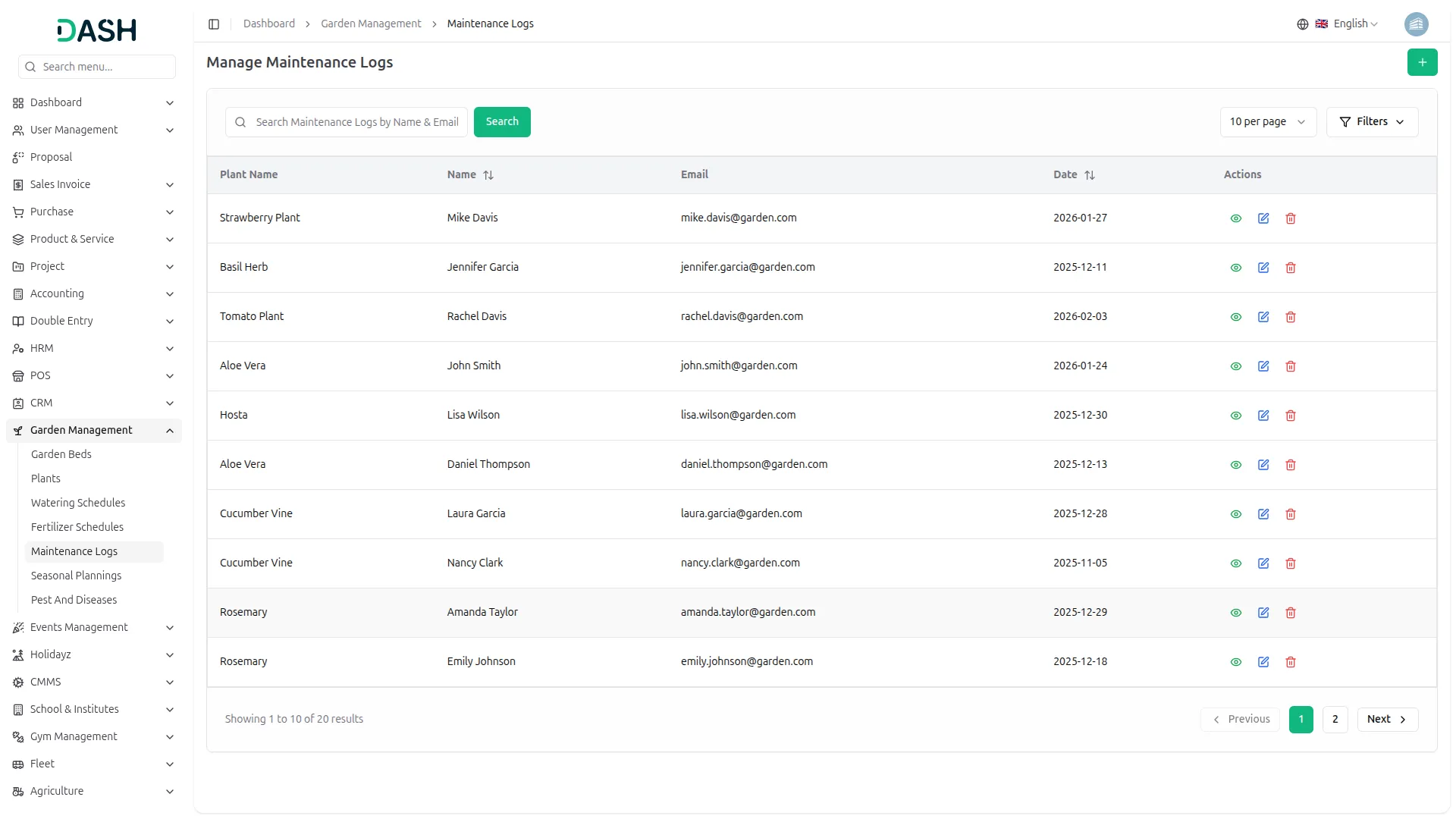 Garden Management System
