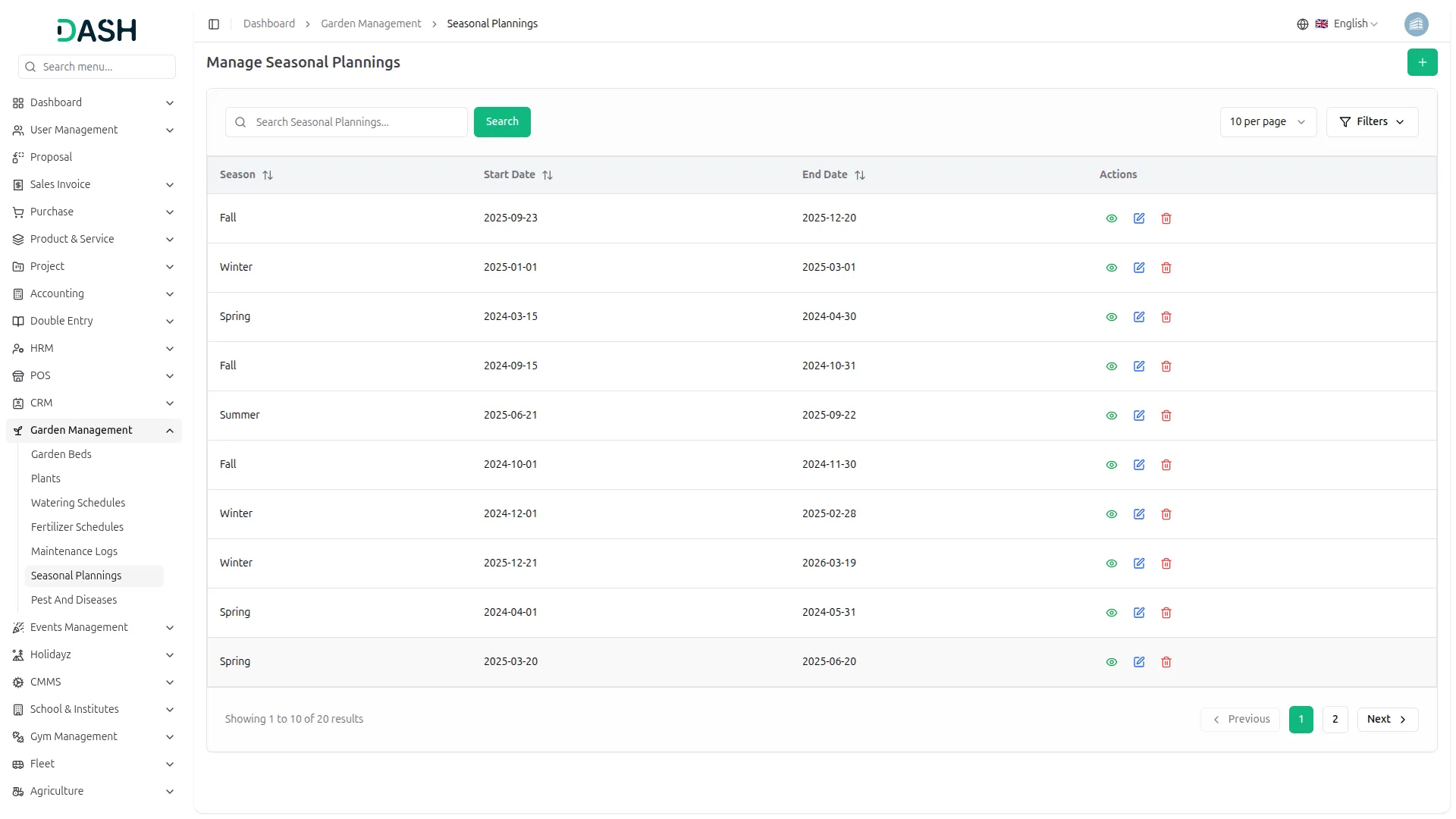 Garden Management System