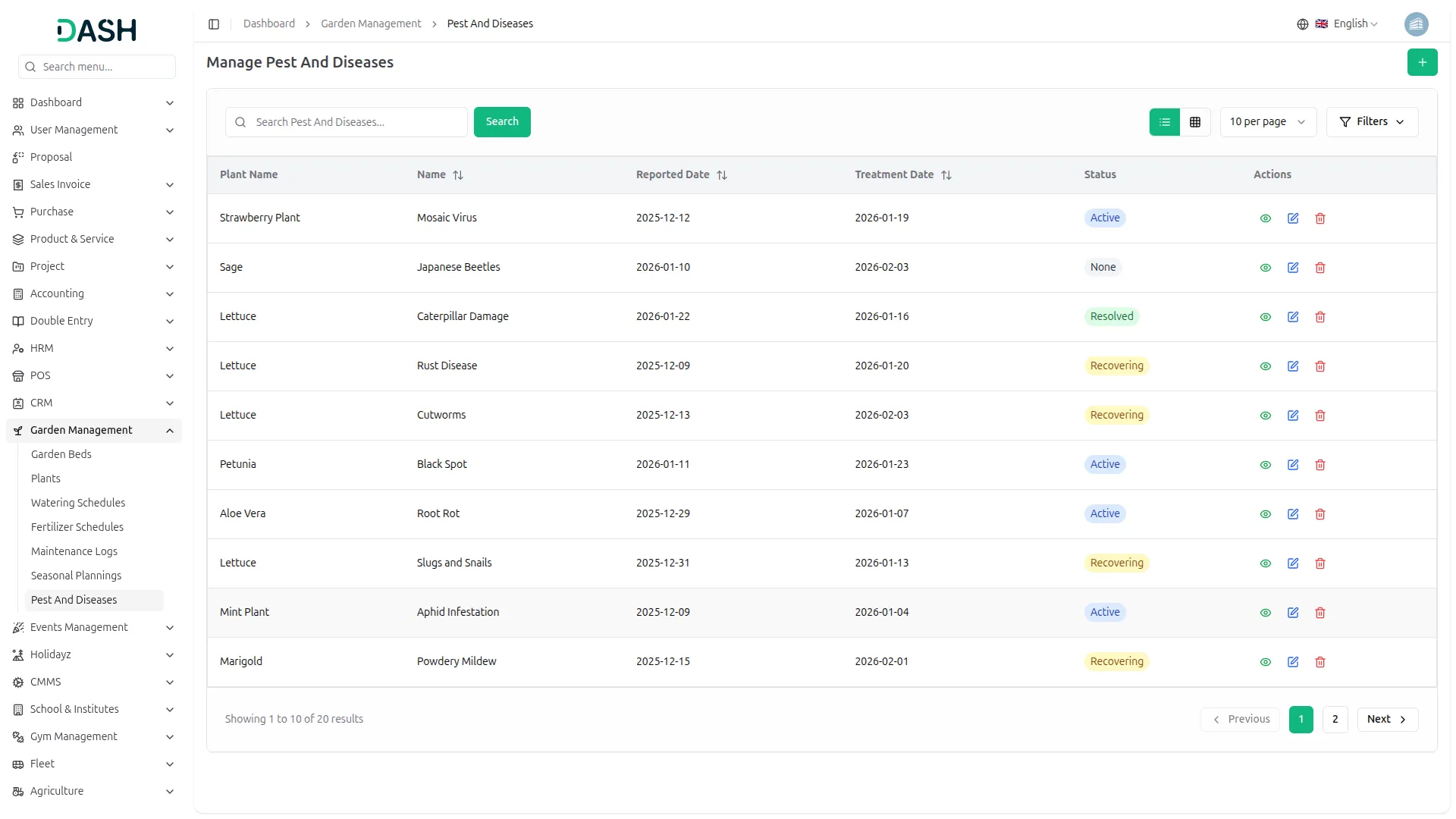 Garden Management System