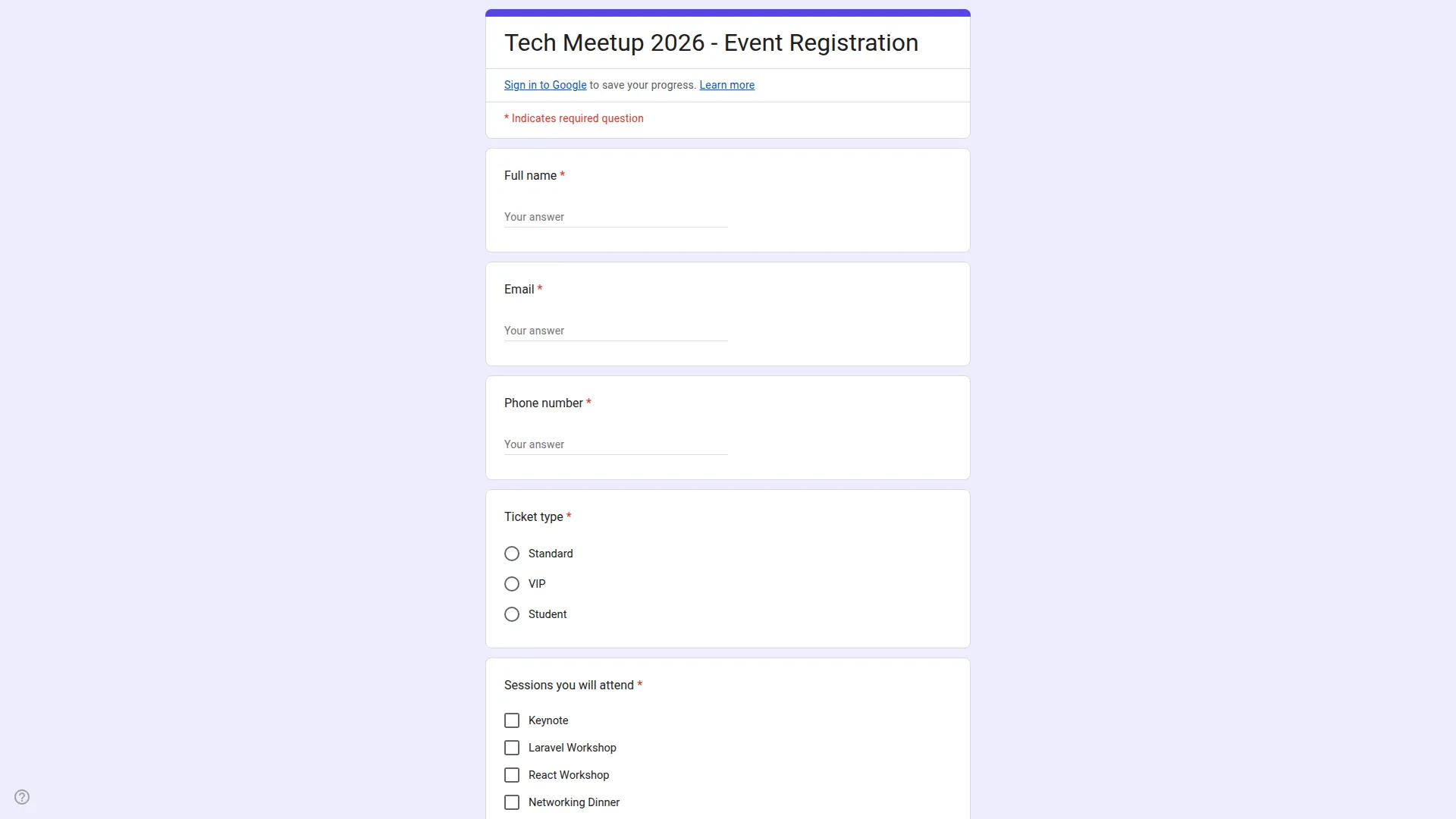 Google Forms