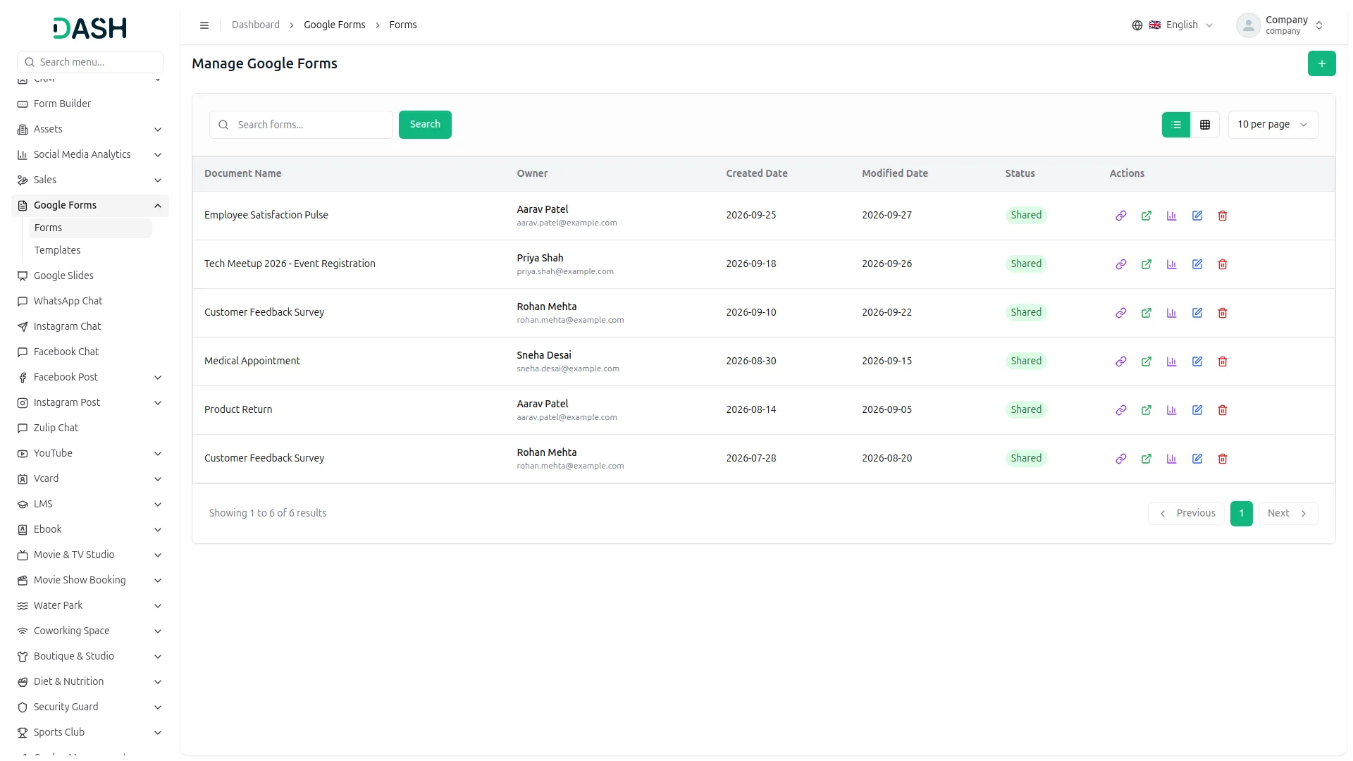 Google Forms