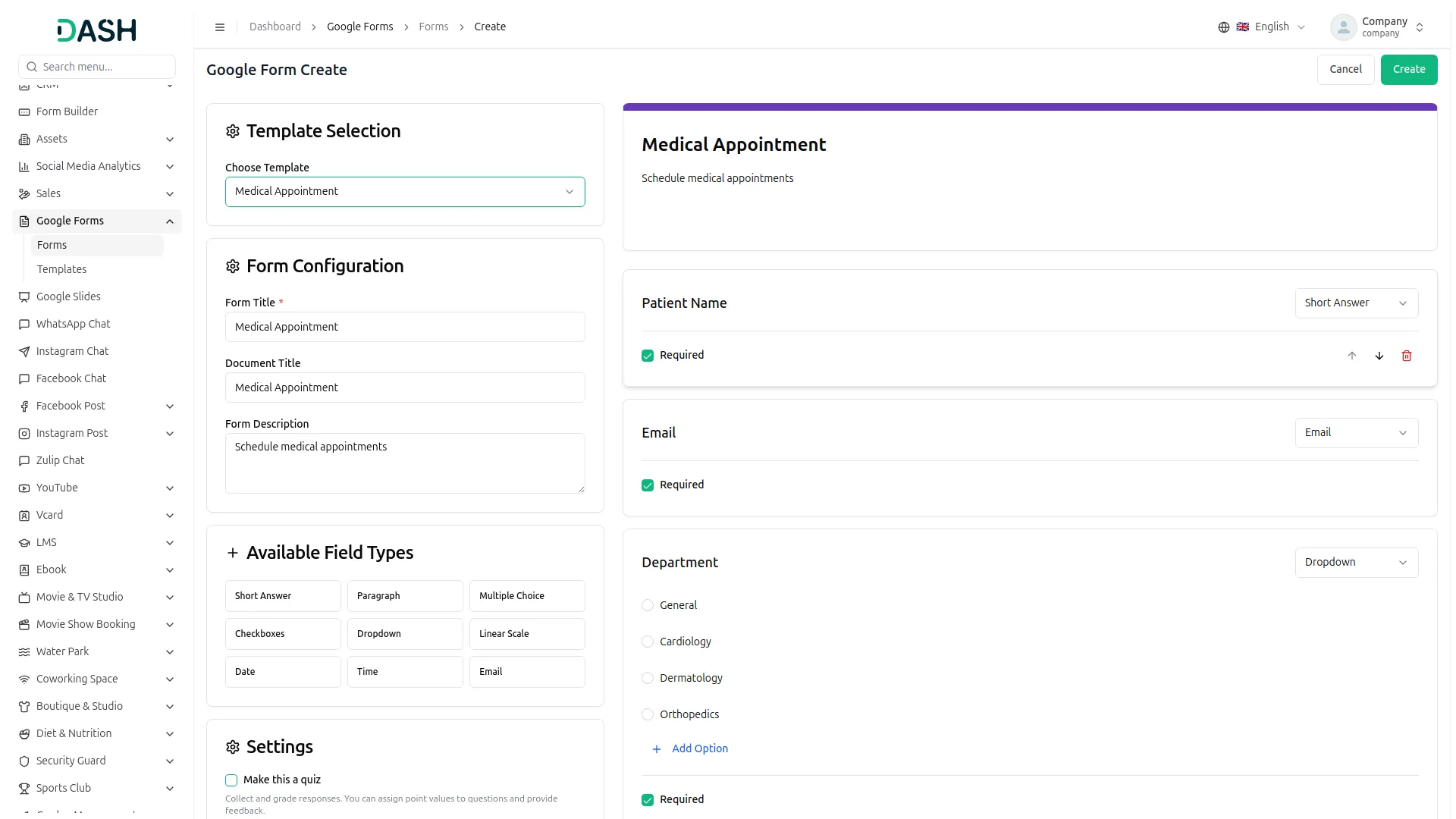 Google Forms