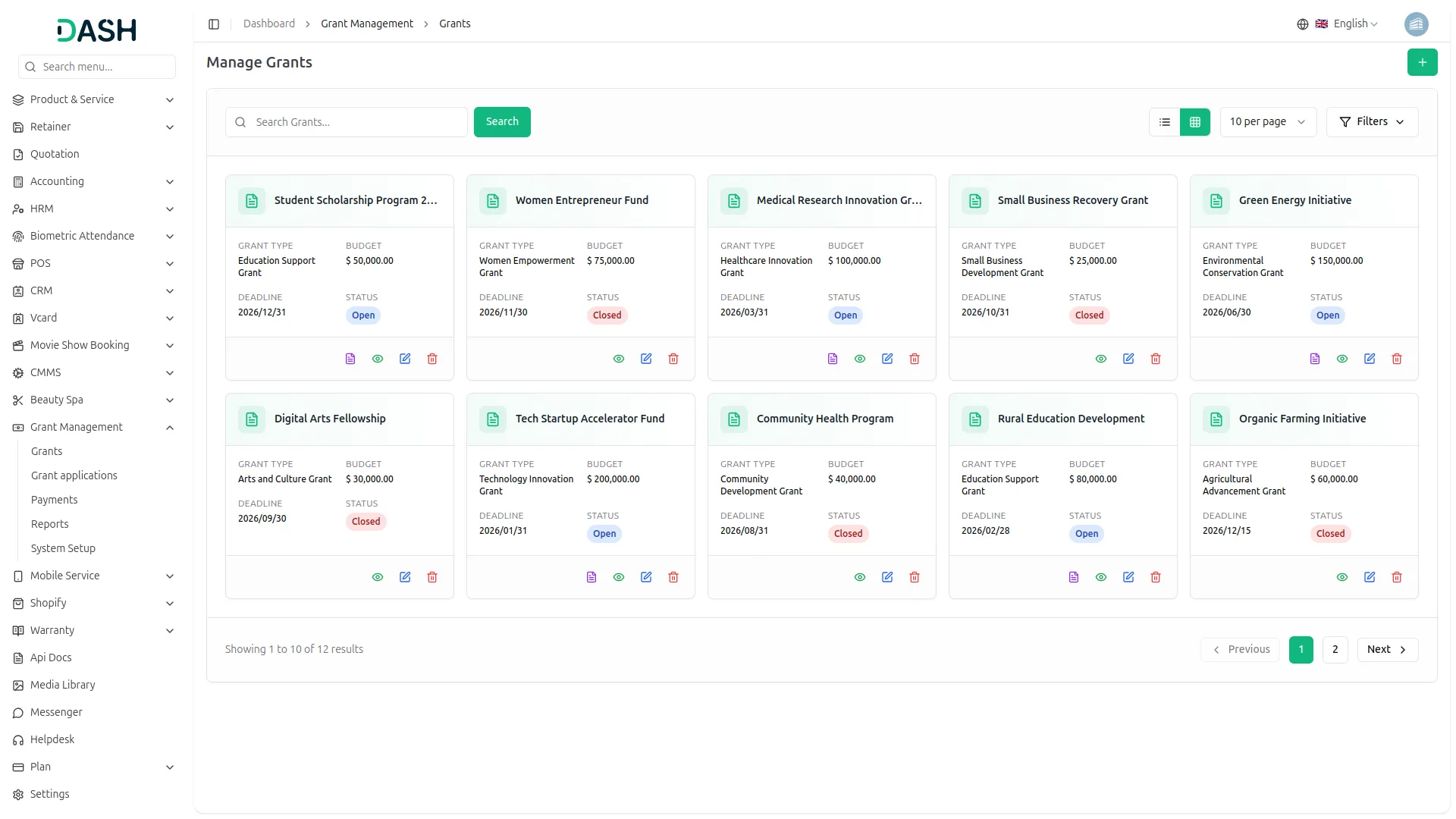 Grant Management