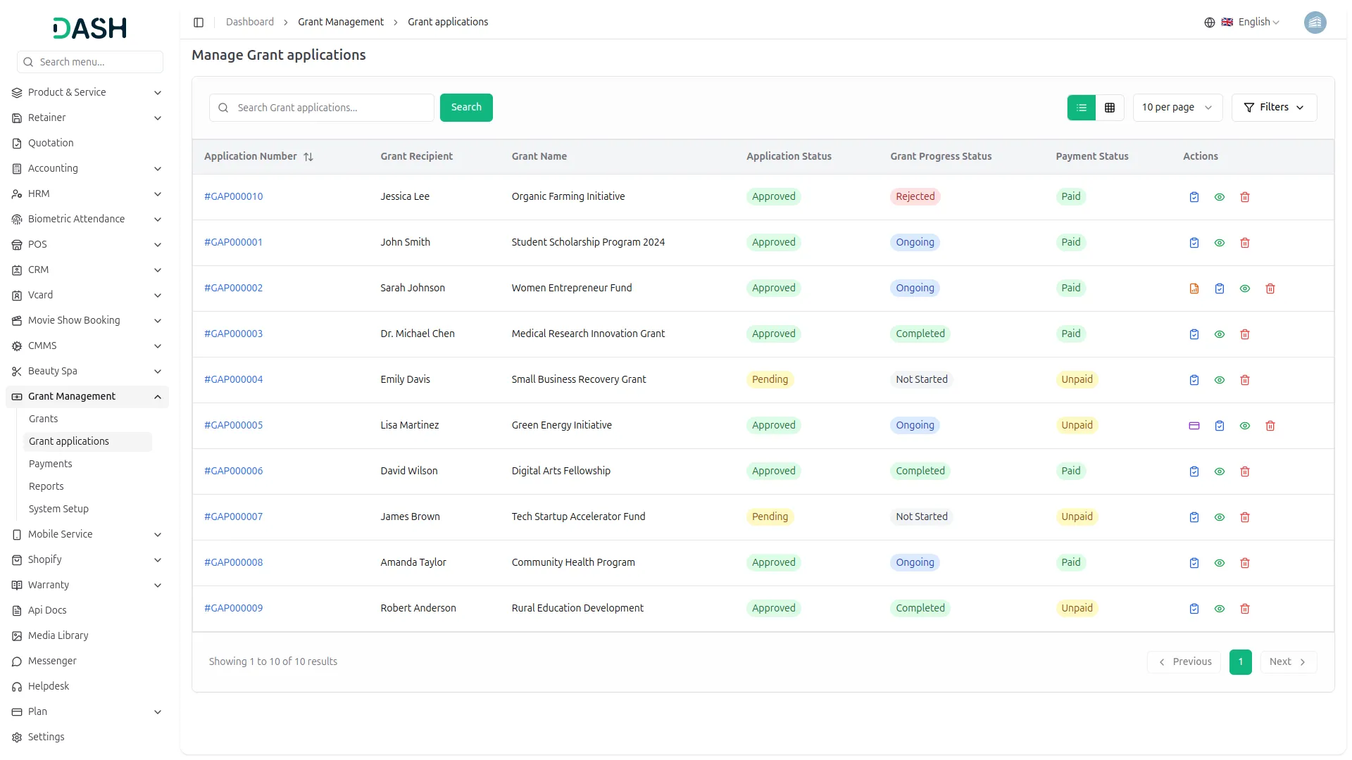 Grant Management