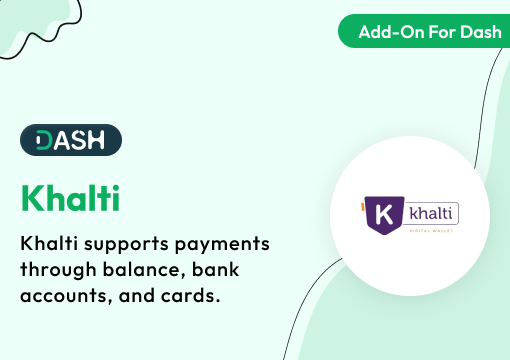 Khalti – Dash SaaS Add-On