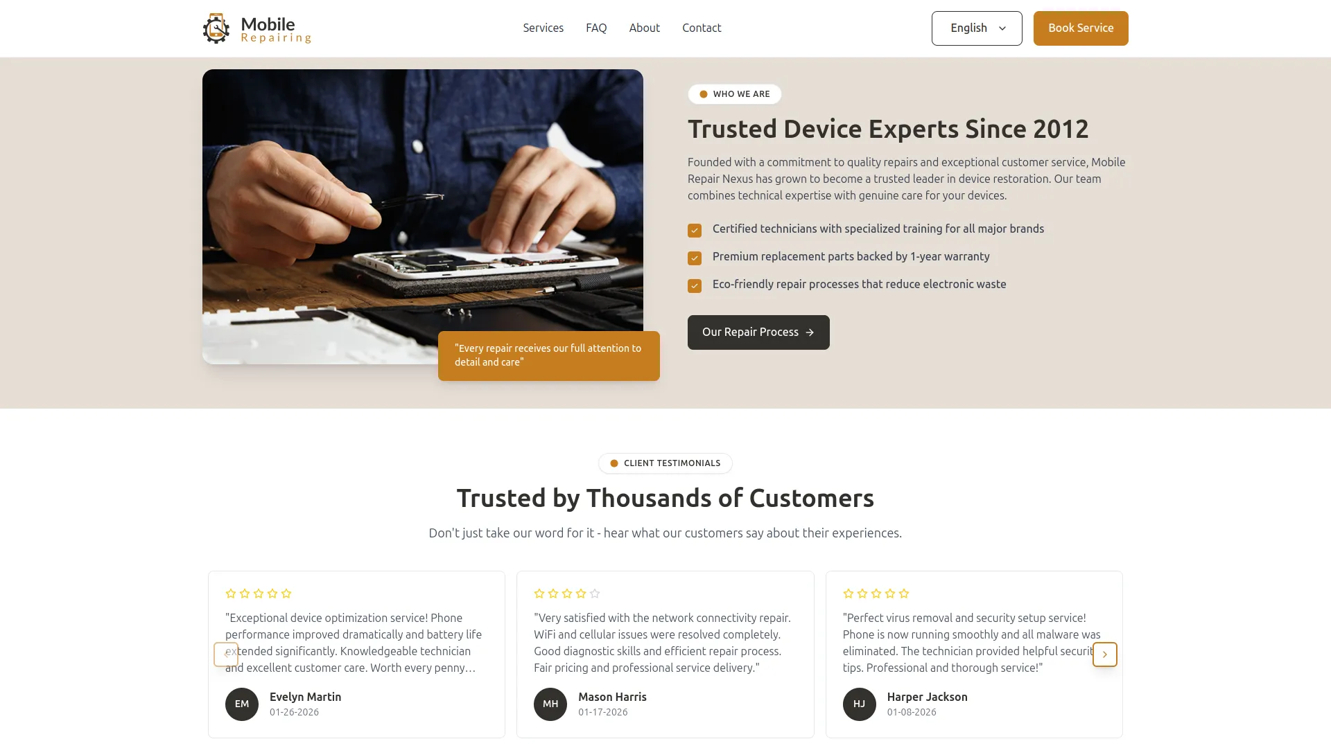 Mobile Service Management
