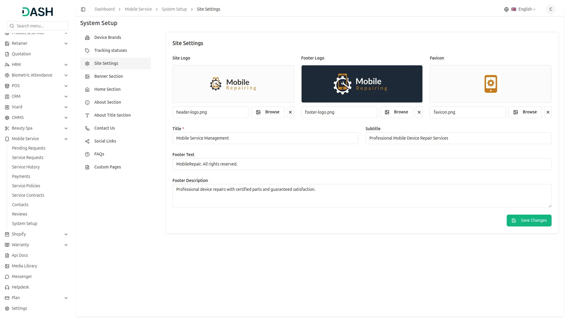 Mobile Service Management