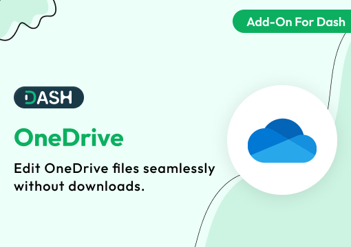 OneDrive – Dash SaaS Add-On
