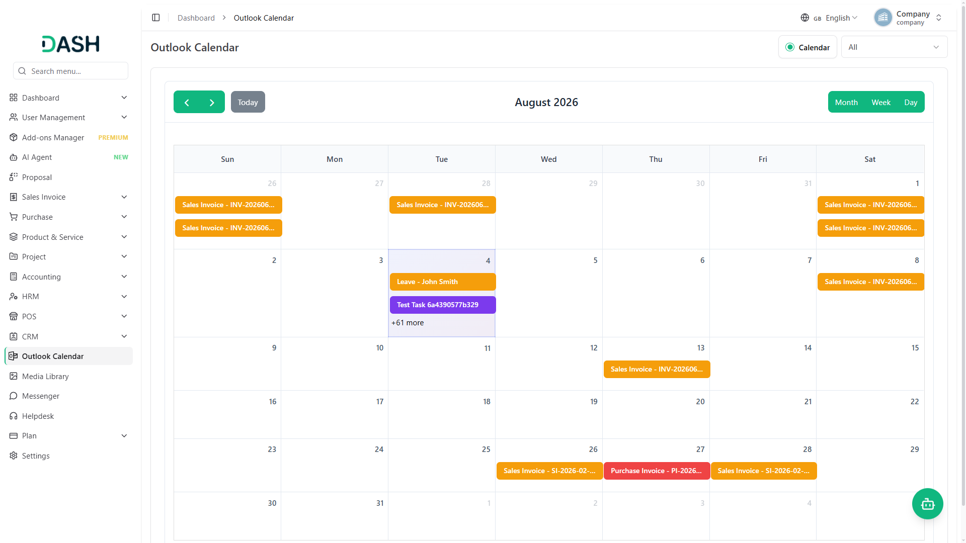 Outlook Calendar