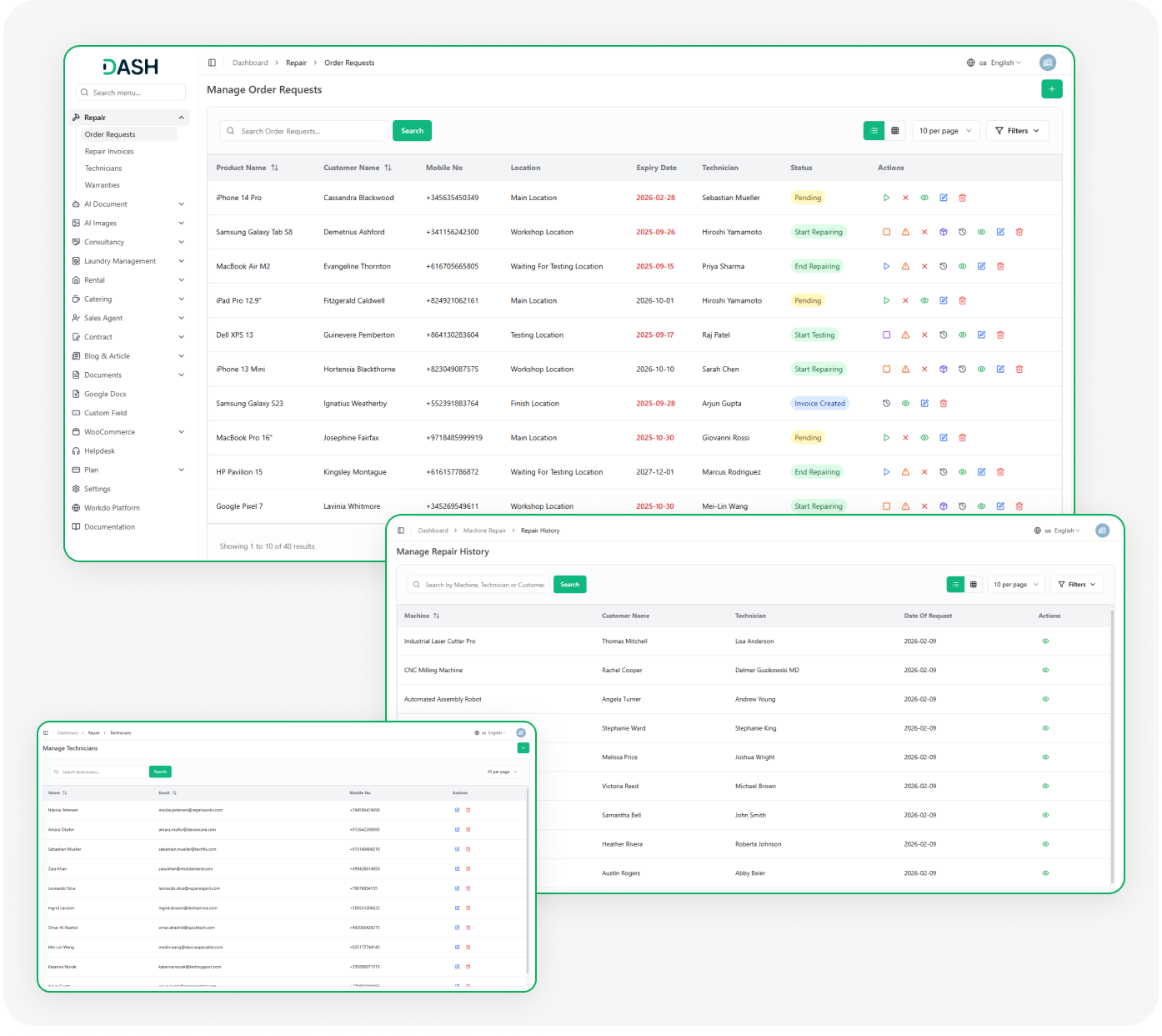 Repair Management System