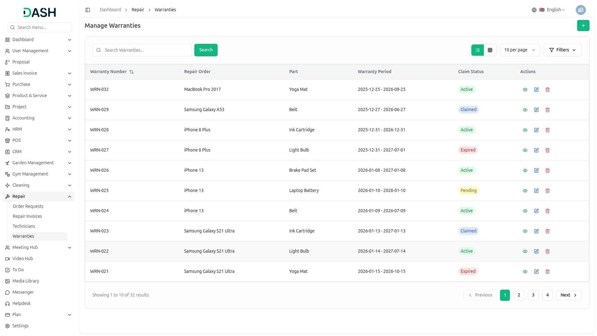 Repair Management System