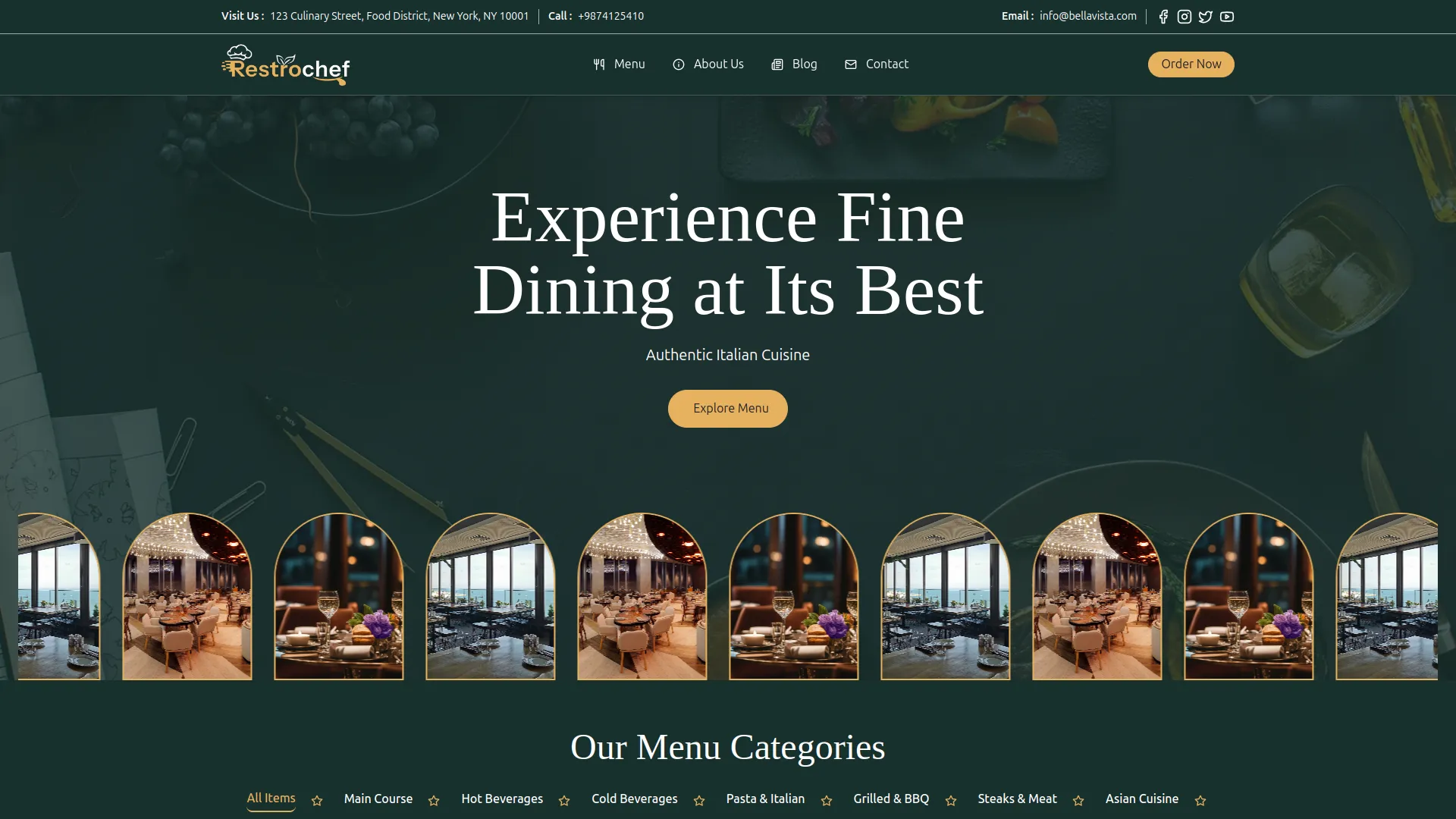 Restaurant Menu