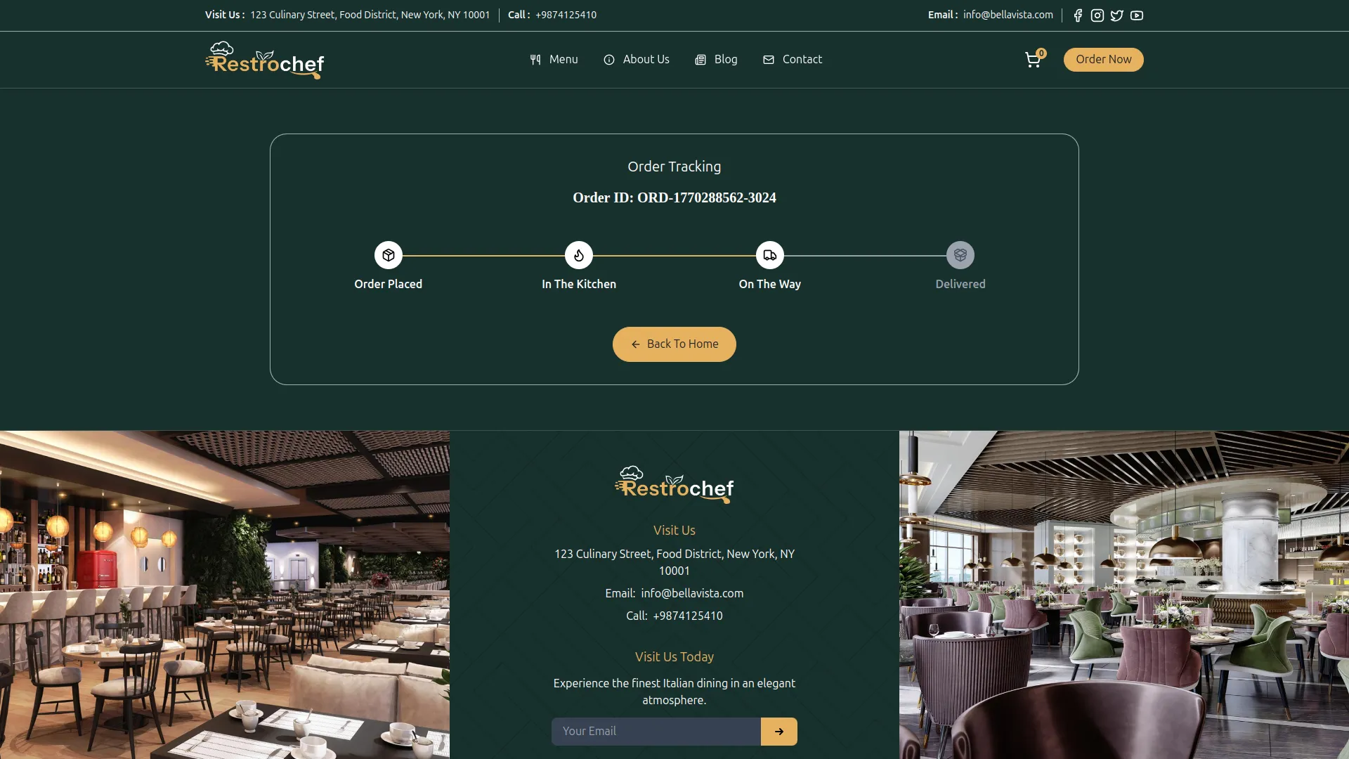 Restaurant Menu