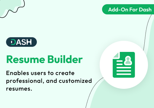 Resume Builder – Dash SaaS Add-On