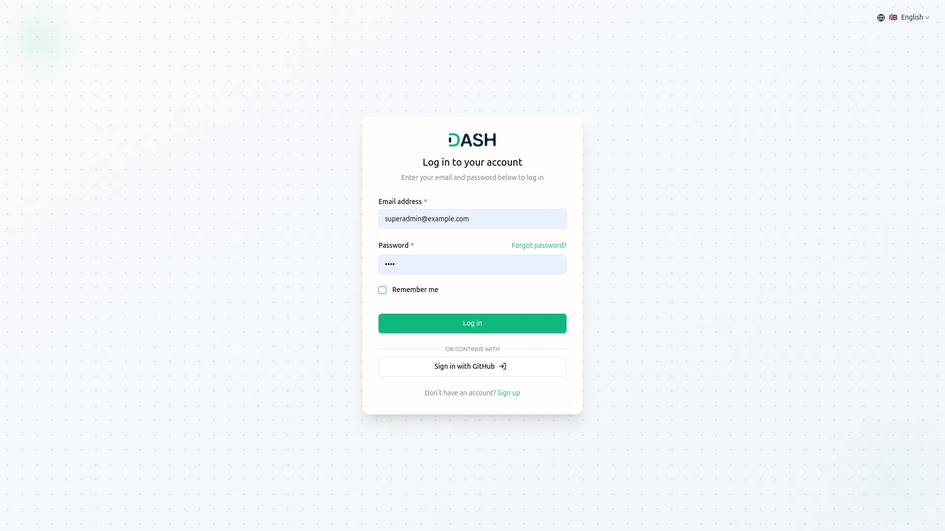 Sign-In with GitHub