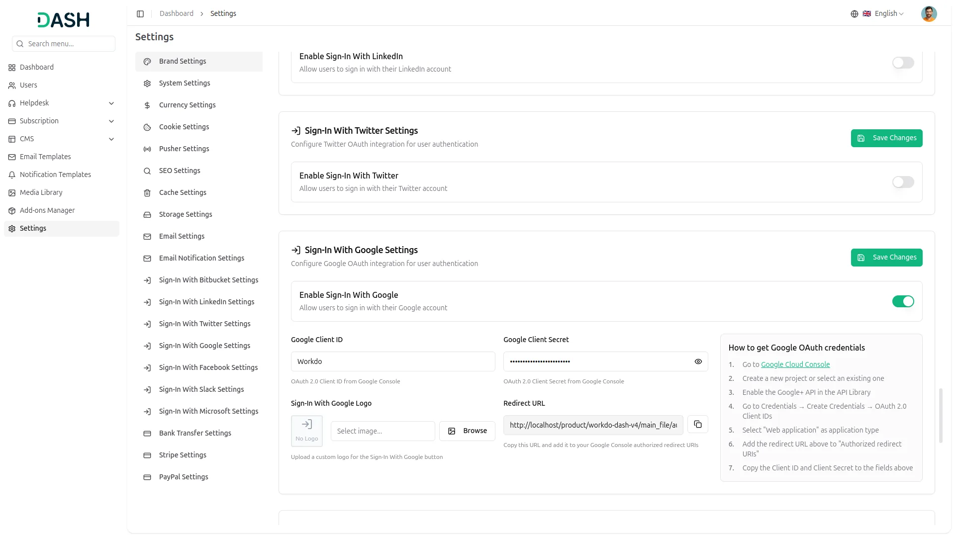 Sign-In With Google