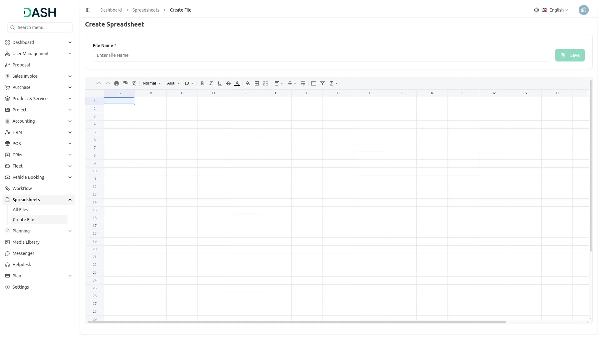 Spreadsheet