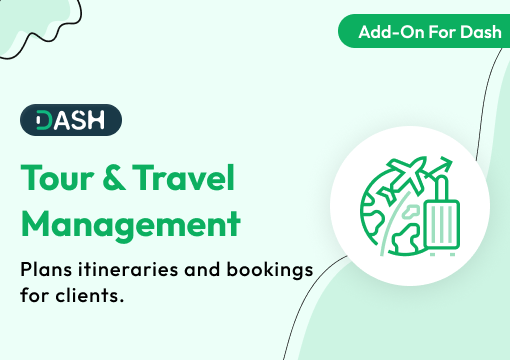Tour & Travel Management – Dash SaaS Add-On