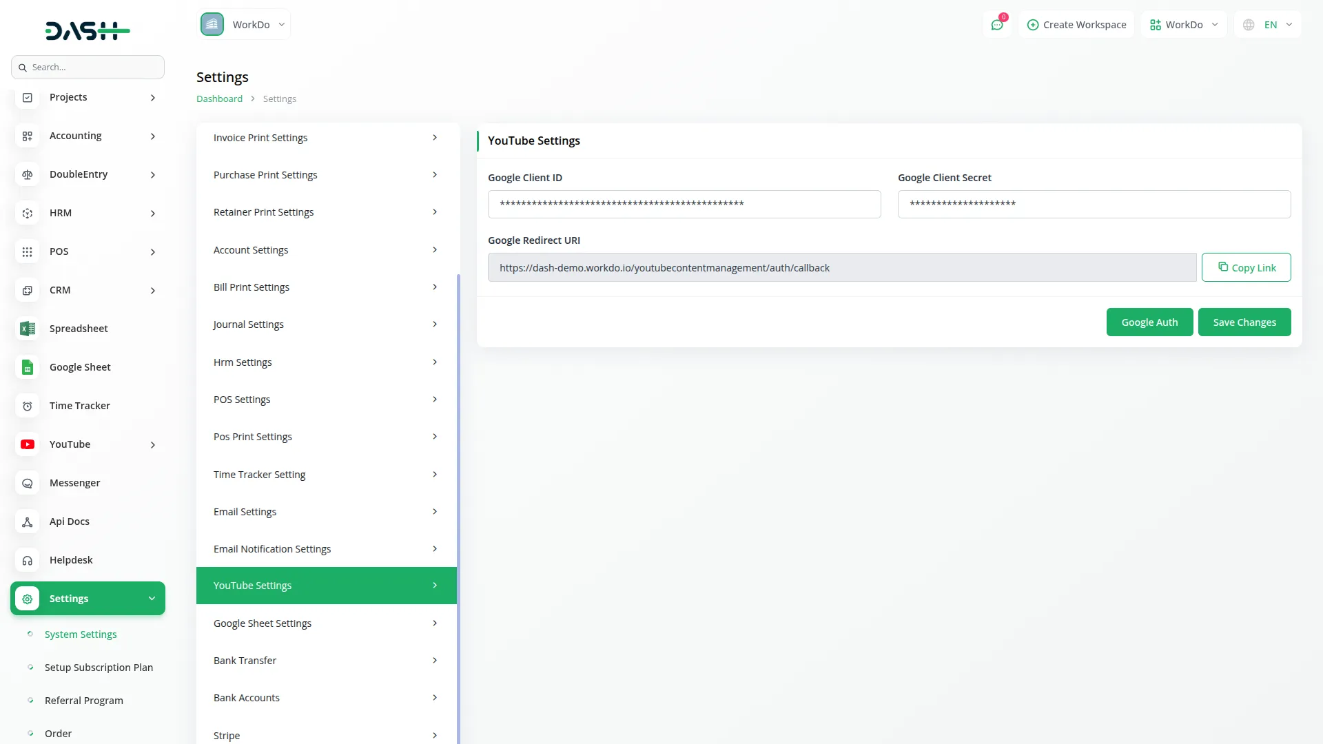 YouTube Content Management