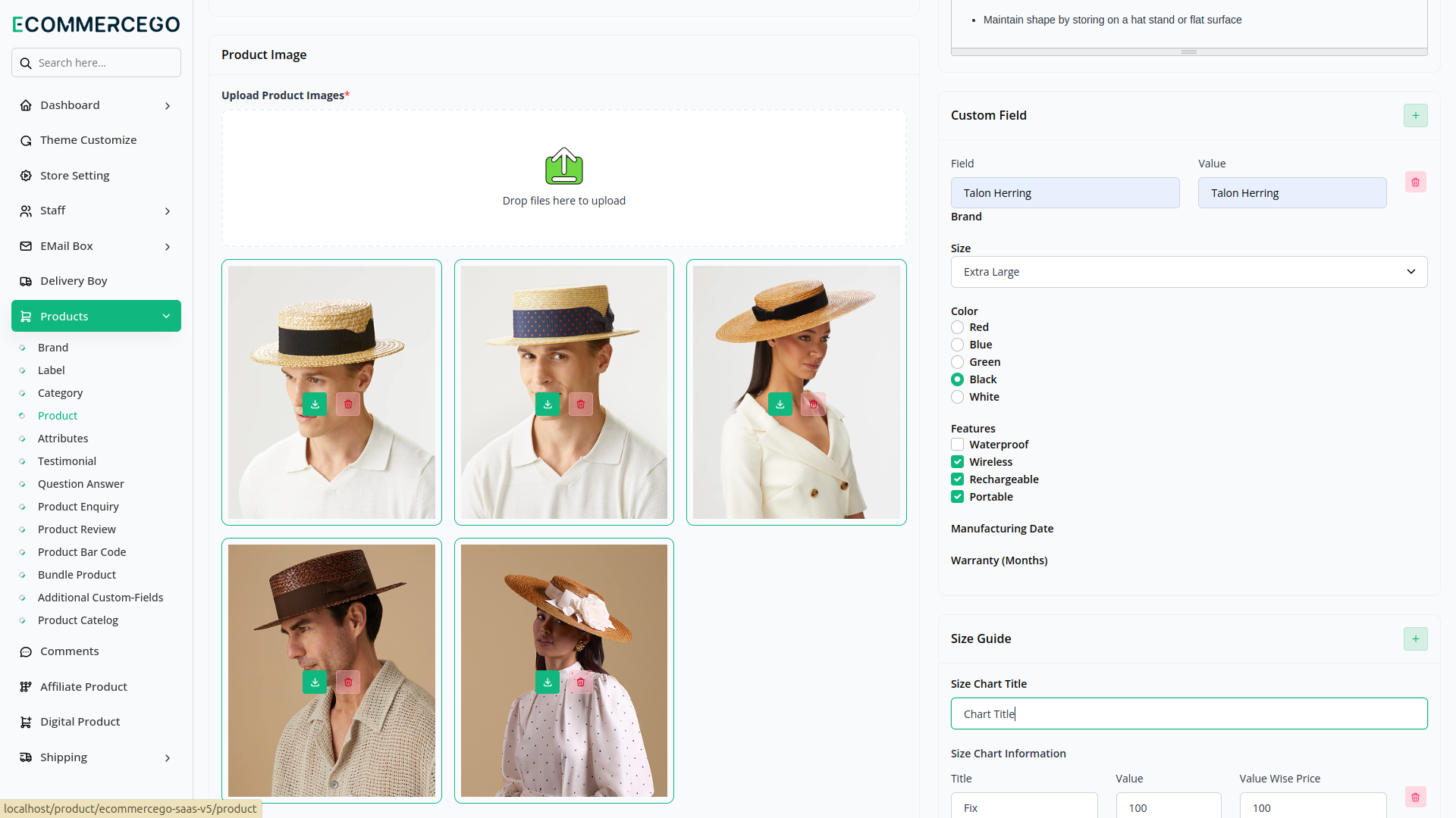 Additional Custom Fields – eCommerceGo Add-On
