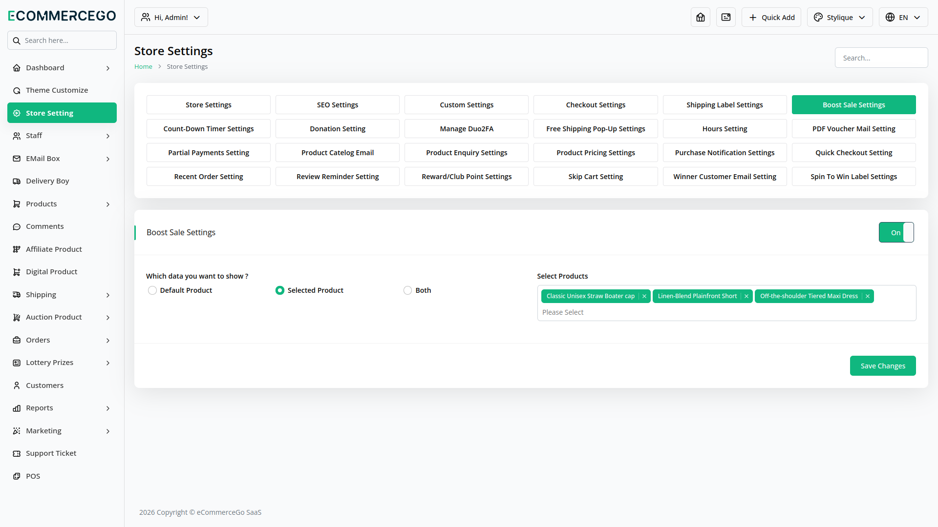 Boost Sales – eCommerceGo Add-On