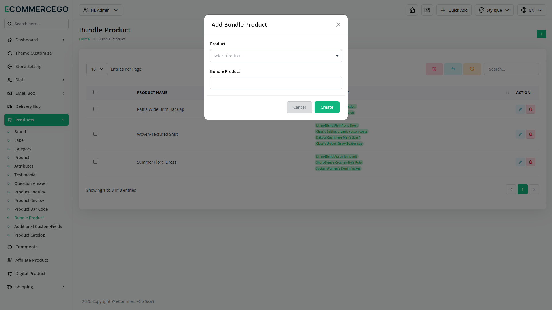 Bundle Product – eCommerceGo Add-On