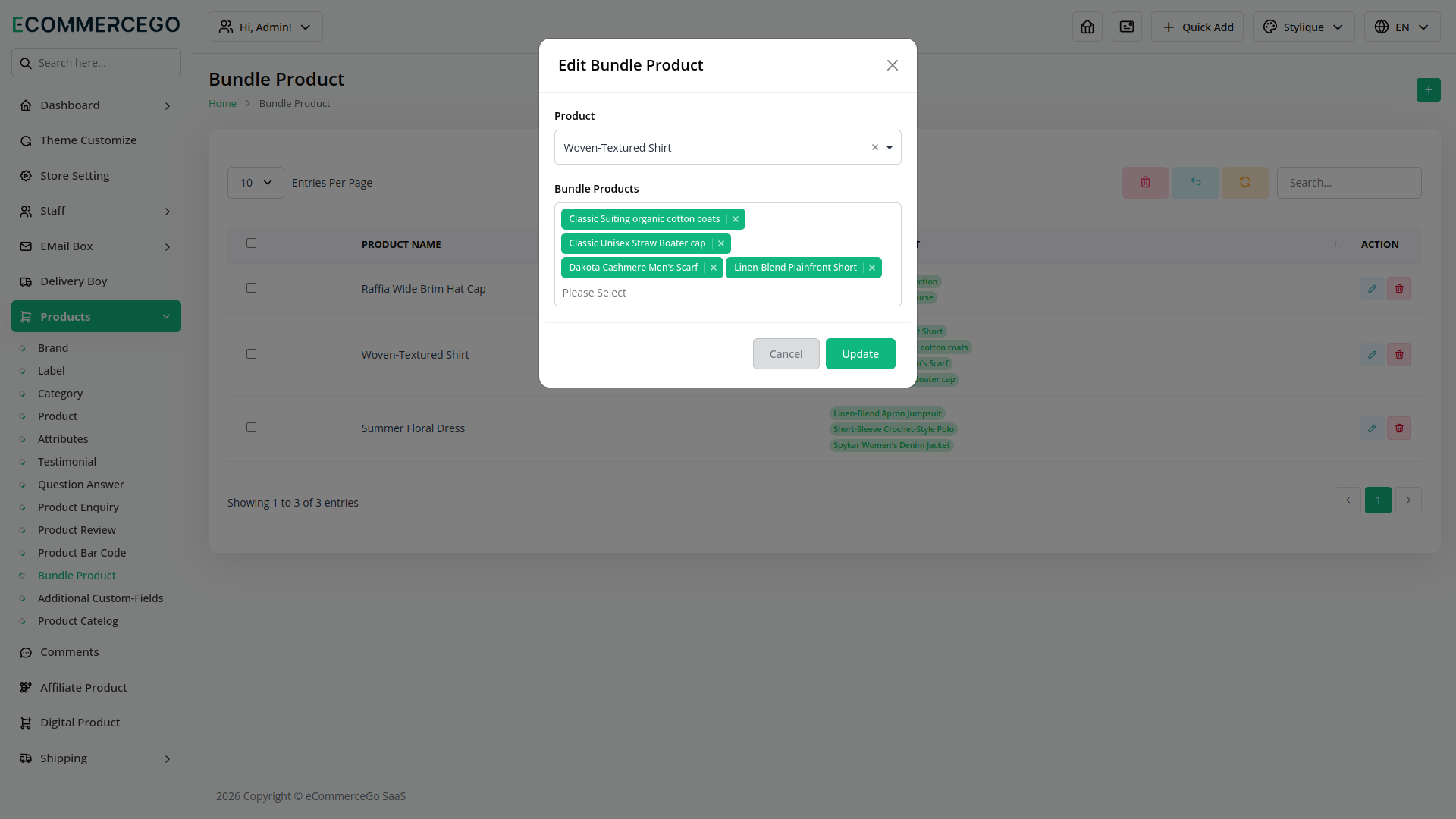 Bundle Product – eCommerceGo Add-On