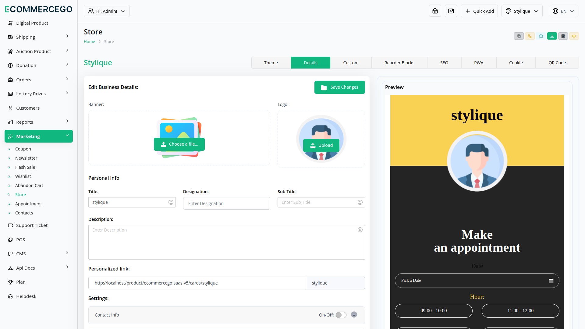 Marketing – eCommerceGo Add-On