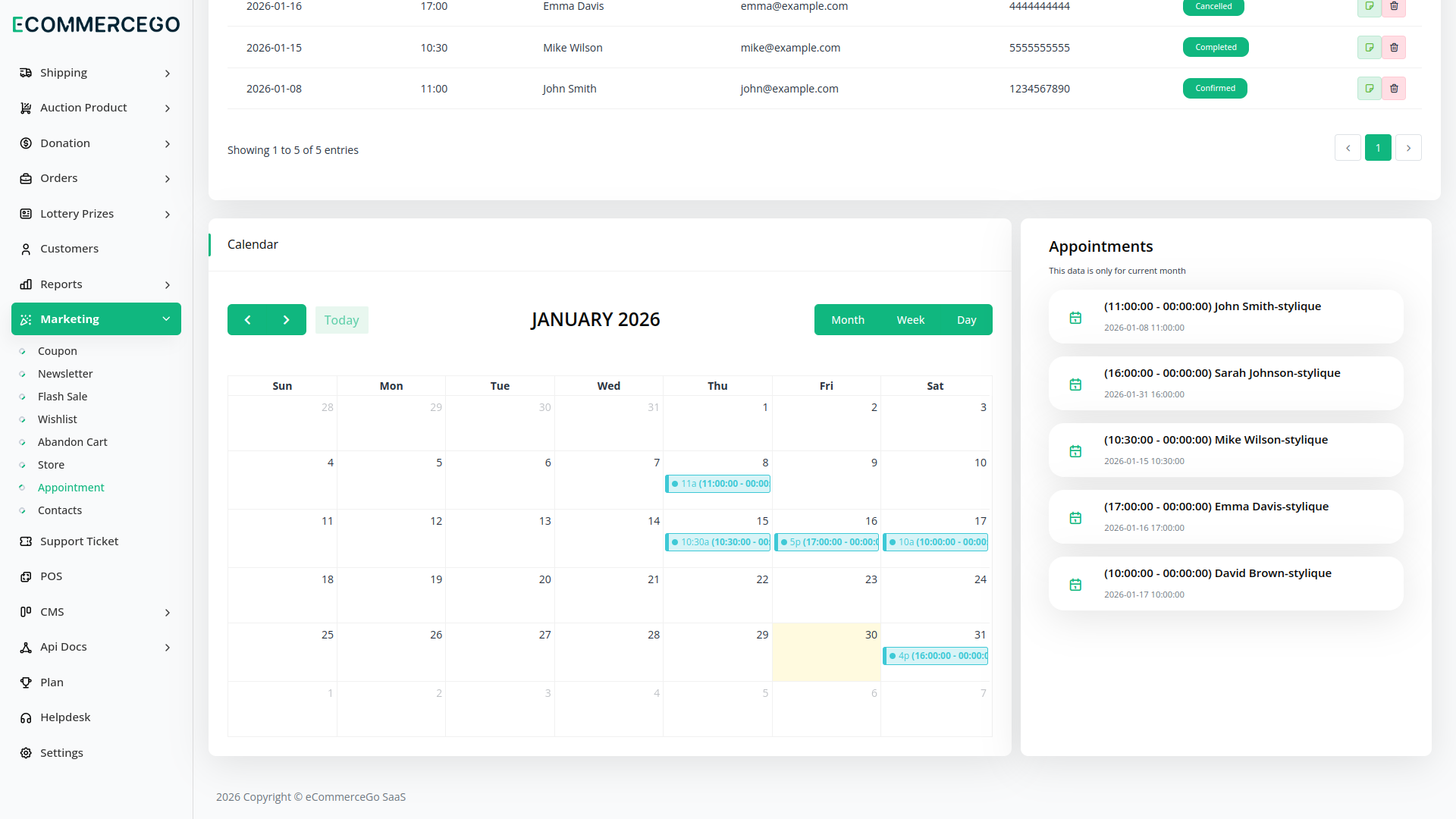 Marketing – eCommerceGo Add-On
