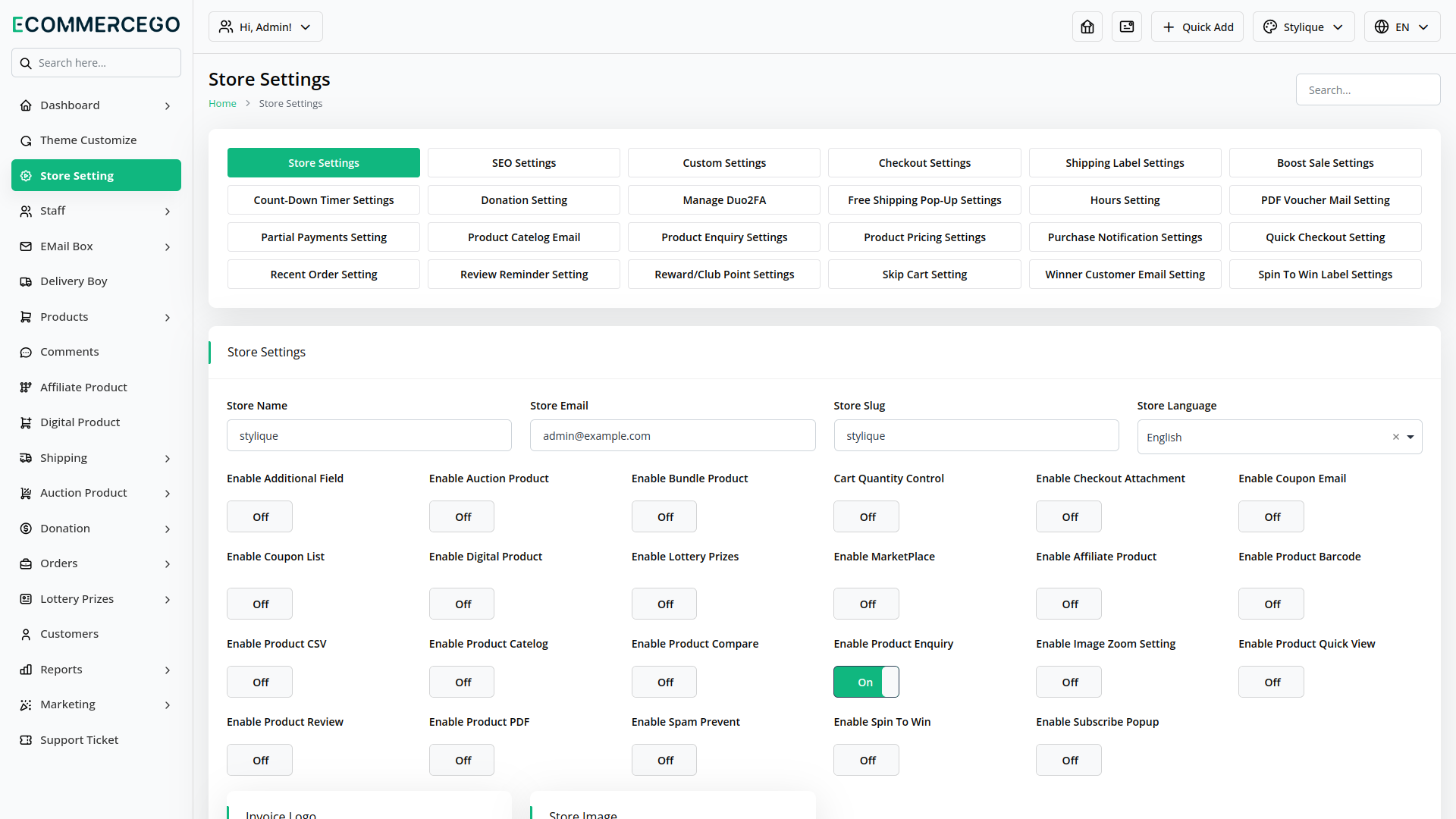Product Enquiry – eCommerceGo Add-On