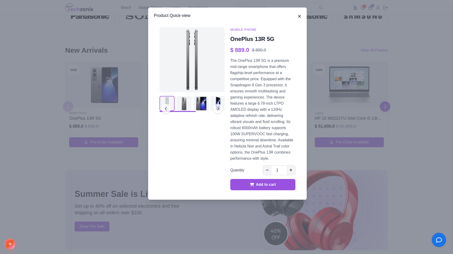 Product Quick View – eCommerceGo Add-On