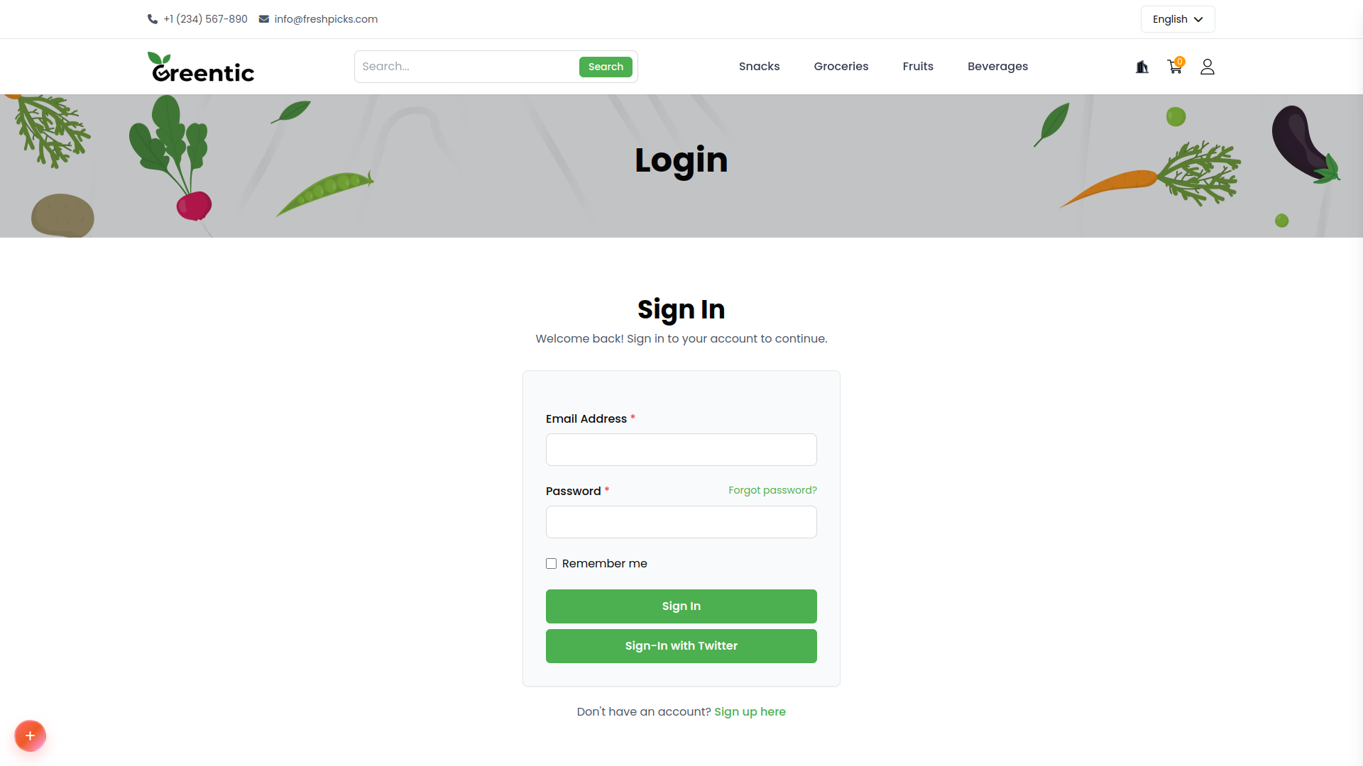 Sign-In With Twitter – eCommerceGo Add-On