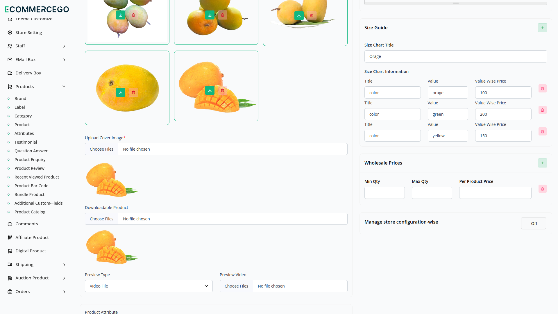 Size Guideline – eCommerceGo Add-On