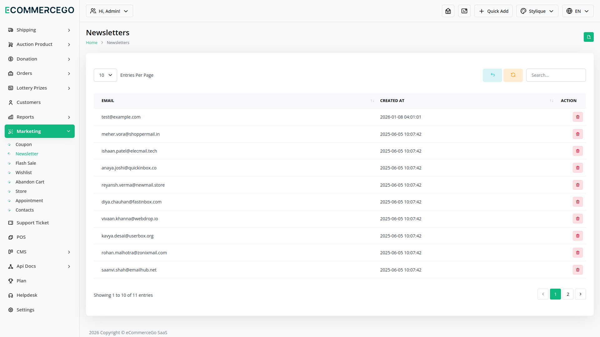Subscribe – eCommerceGo Add-On
