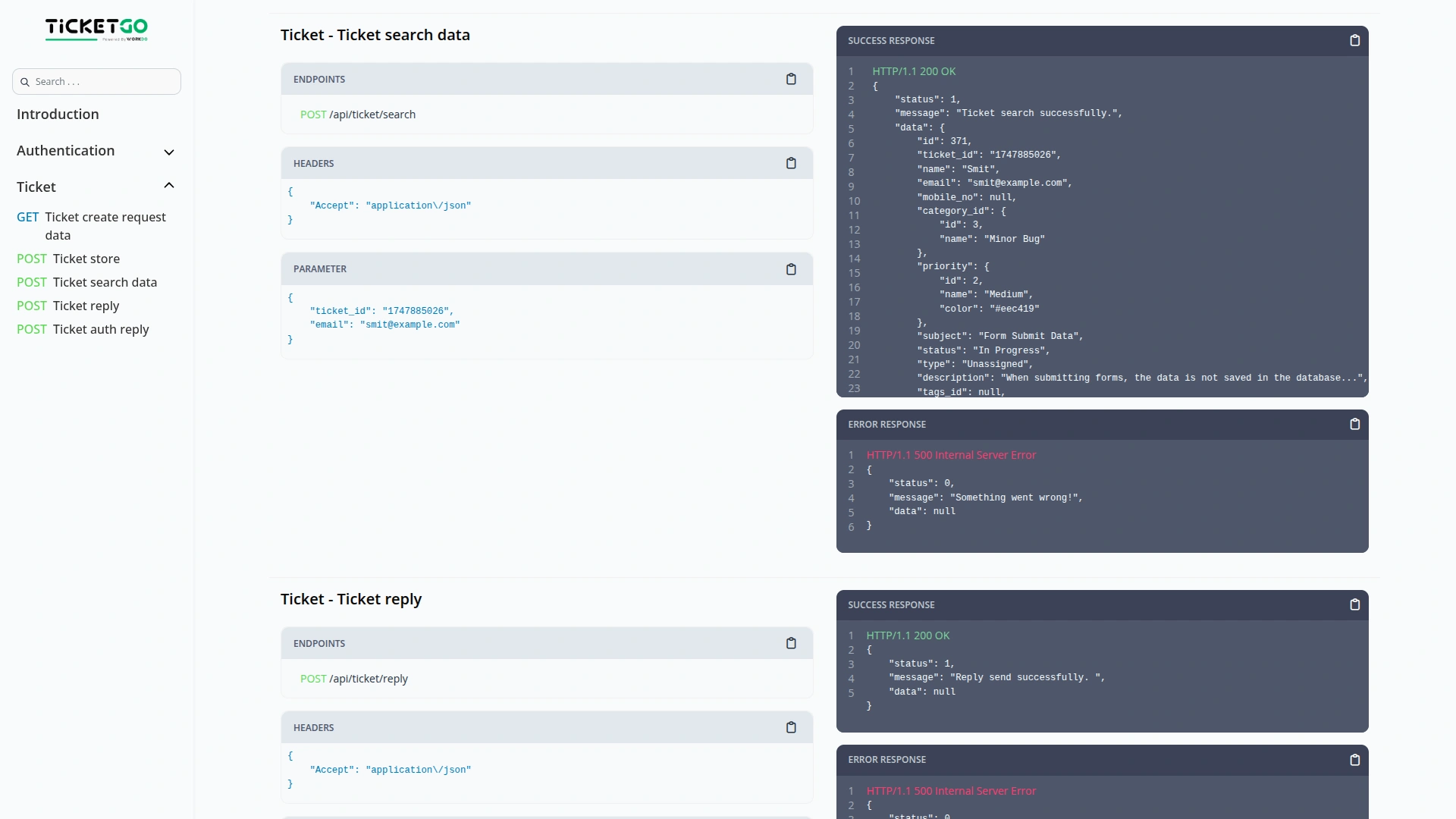 API – TicketGo Add-On