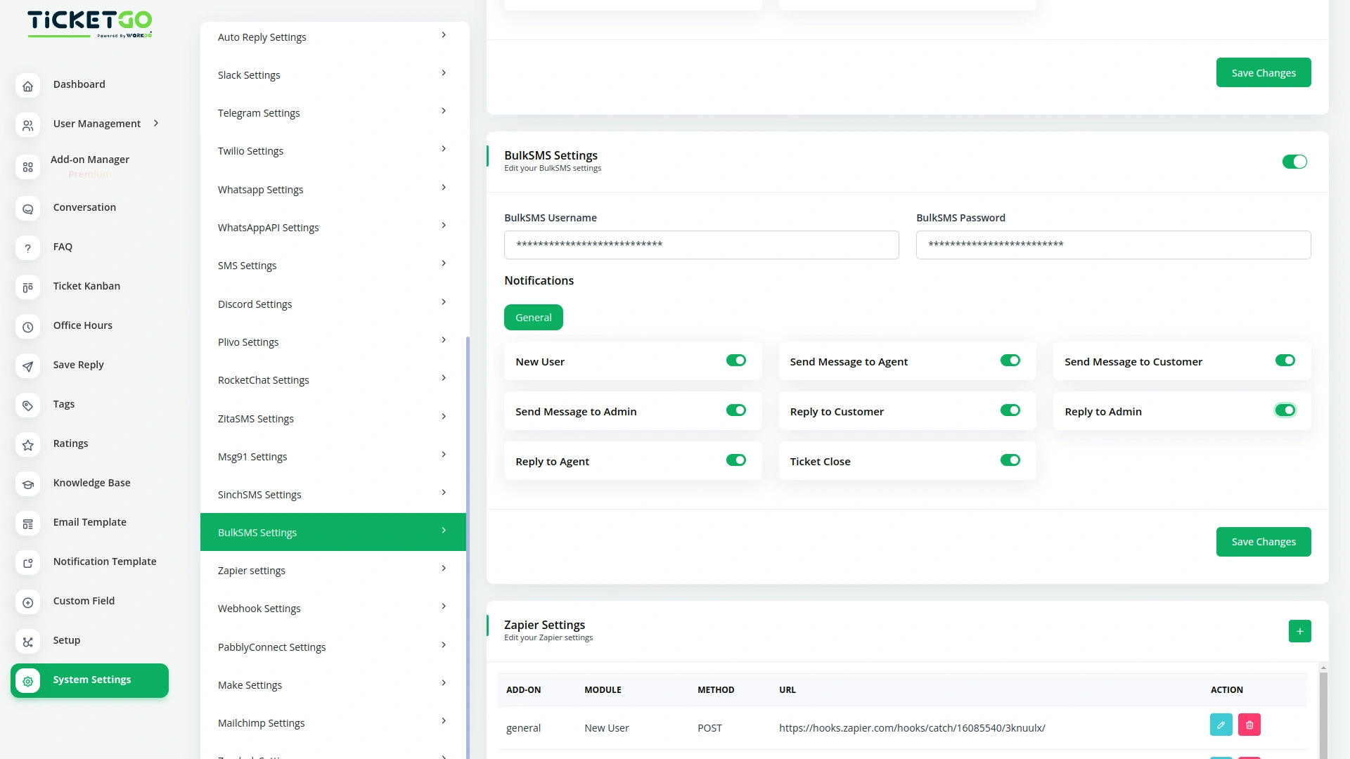 Bulk SMS – TicketGo Add-On