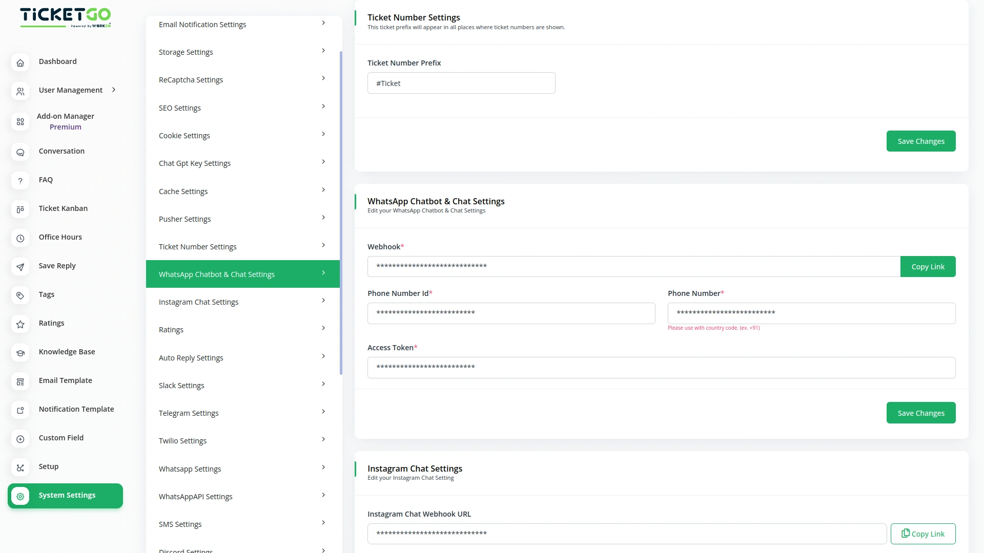 WhatsApp Chatbot & Chat – TicketGo Add-On