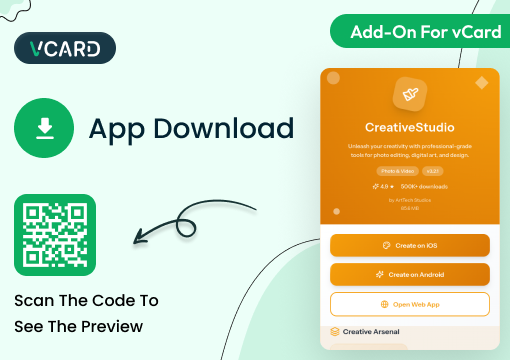 App Download – vCard SaaS Add-On