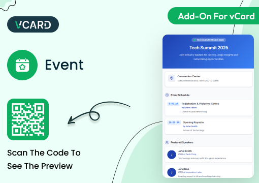Event – vCard SaaS Add-On