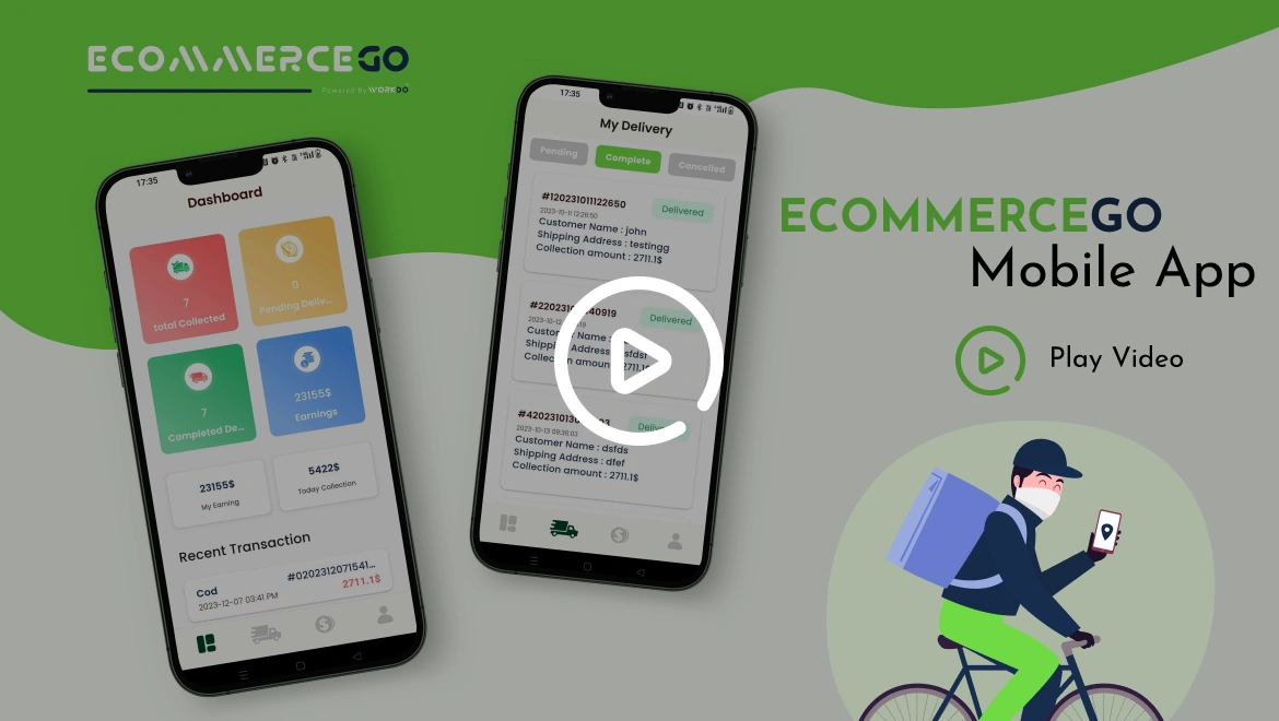 eCommerceGo SaaS Delivery Boy App