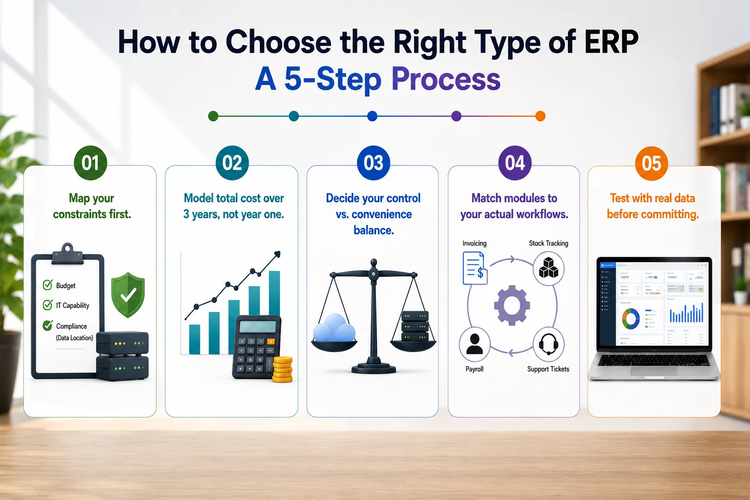 How to Choose the Right Type of ERP: A 5-Step Process