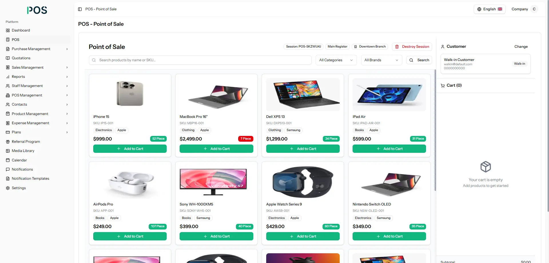 manage pos system