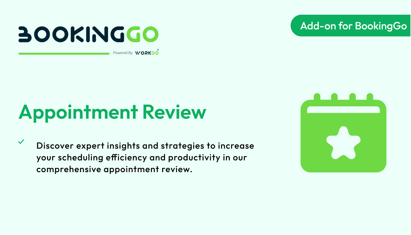Appointment Review – BookingGo SaaS Add-on - WorkDo